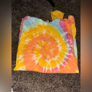 Colorful Tie-Dye Lightweight Hoodie by Puppie Love Rescue